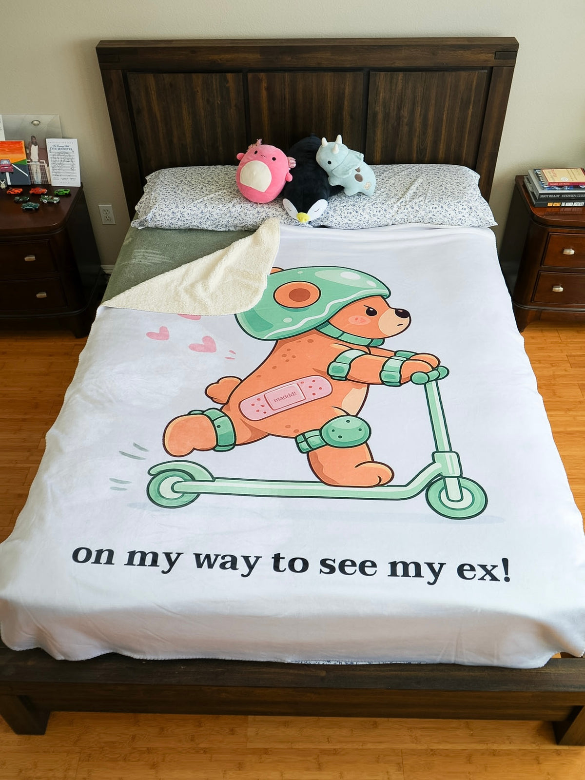 On My Way To See My Ex Sherpa Fleece Blanket