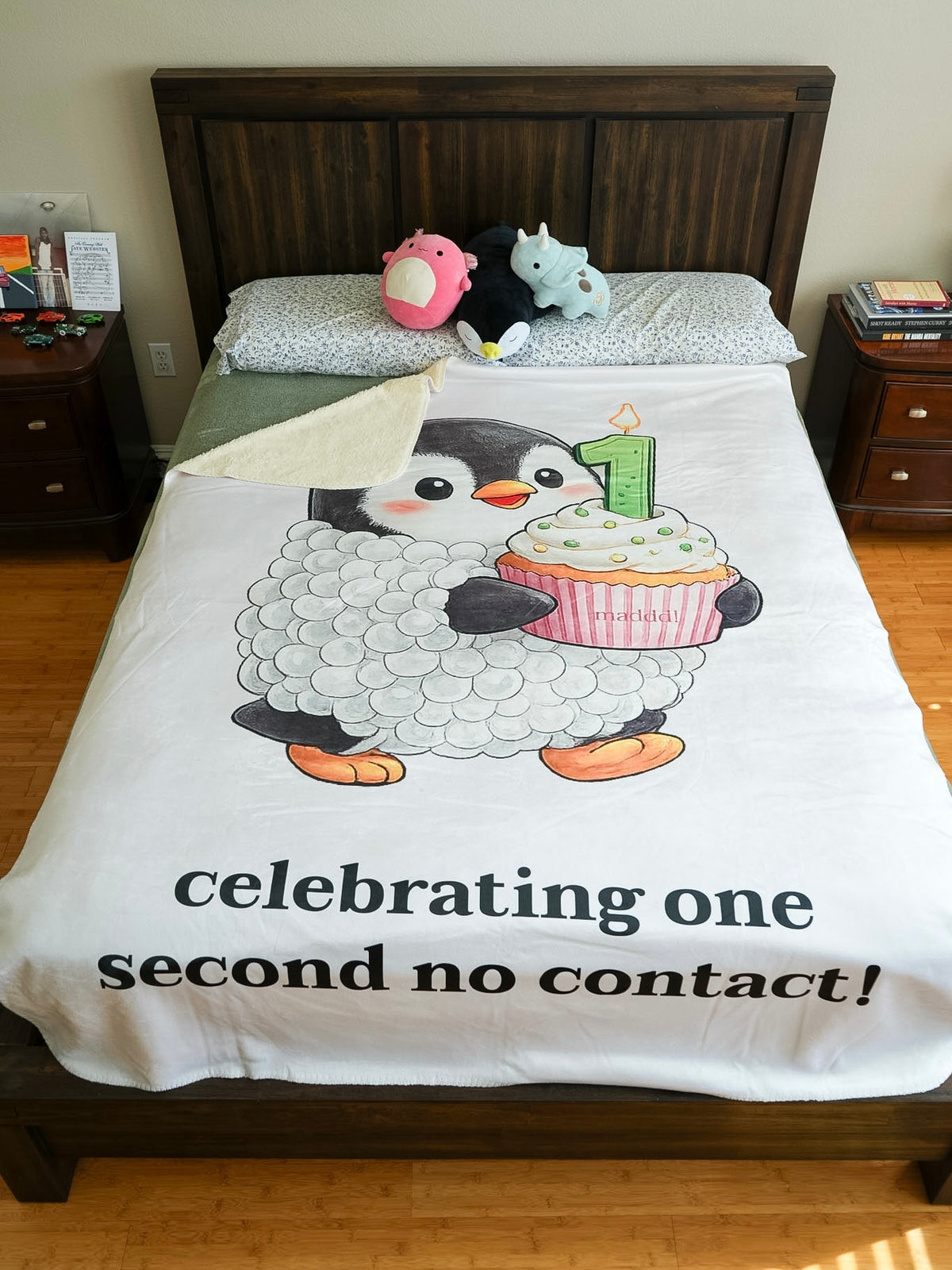 Celebrating One Second No Contact Sherpa Fleece Blanket