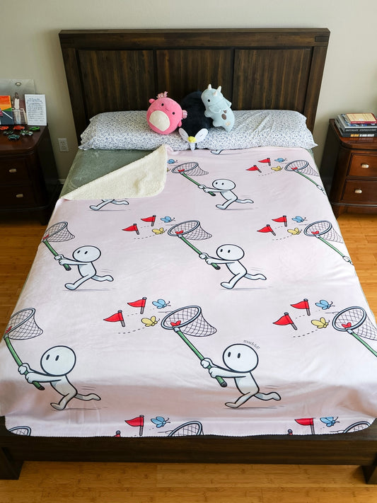Chasing Red Flags Sherpa Fleece Blanket