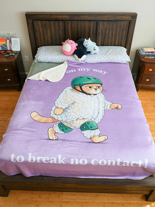 On My Way To Break No Contact Sherpa Fleece Blanket